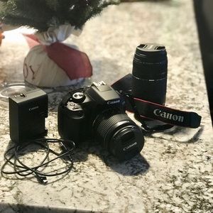 EOS Rebel T6 EF S-18-55mm/75-300mm DSLR Camera